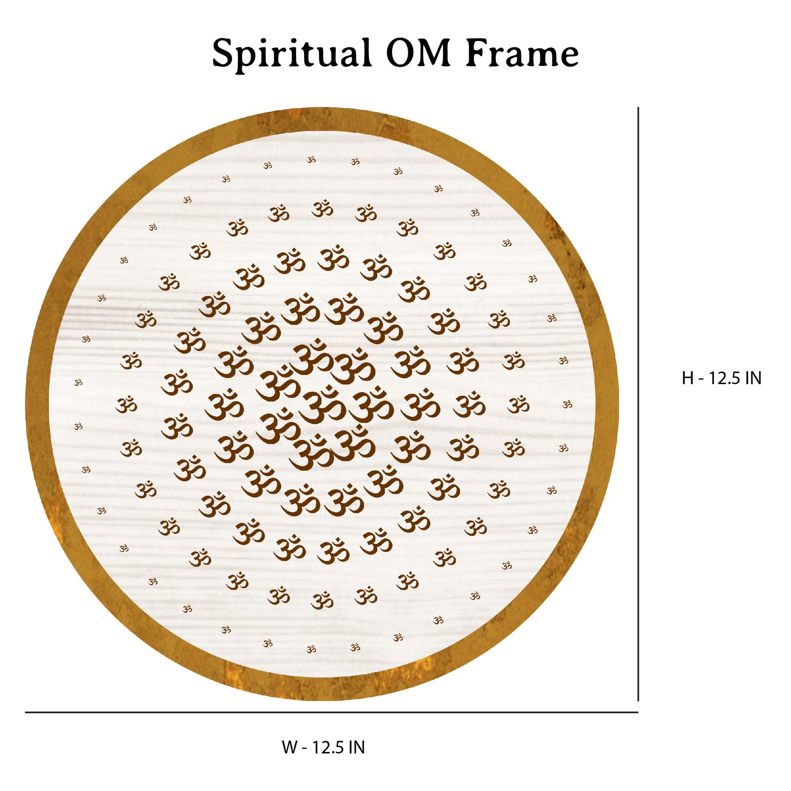 Auspicious Om Frame for Positive Vibes (11.5x11.5inches) - Image 2