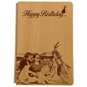 Personalized Wooden Diary (A5) Custom Photo with Name Text
